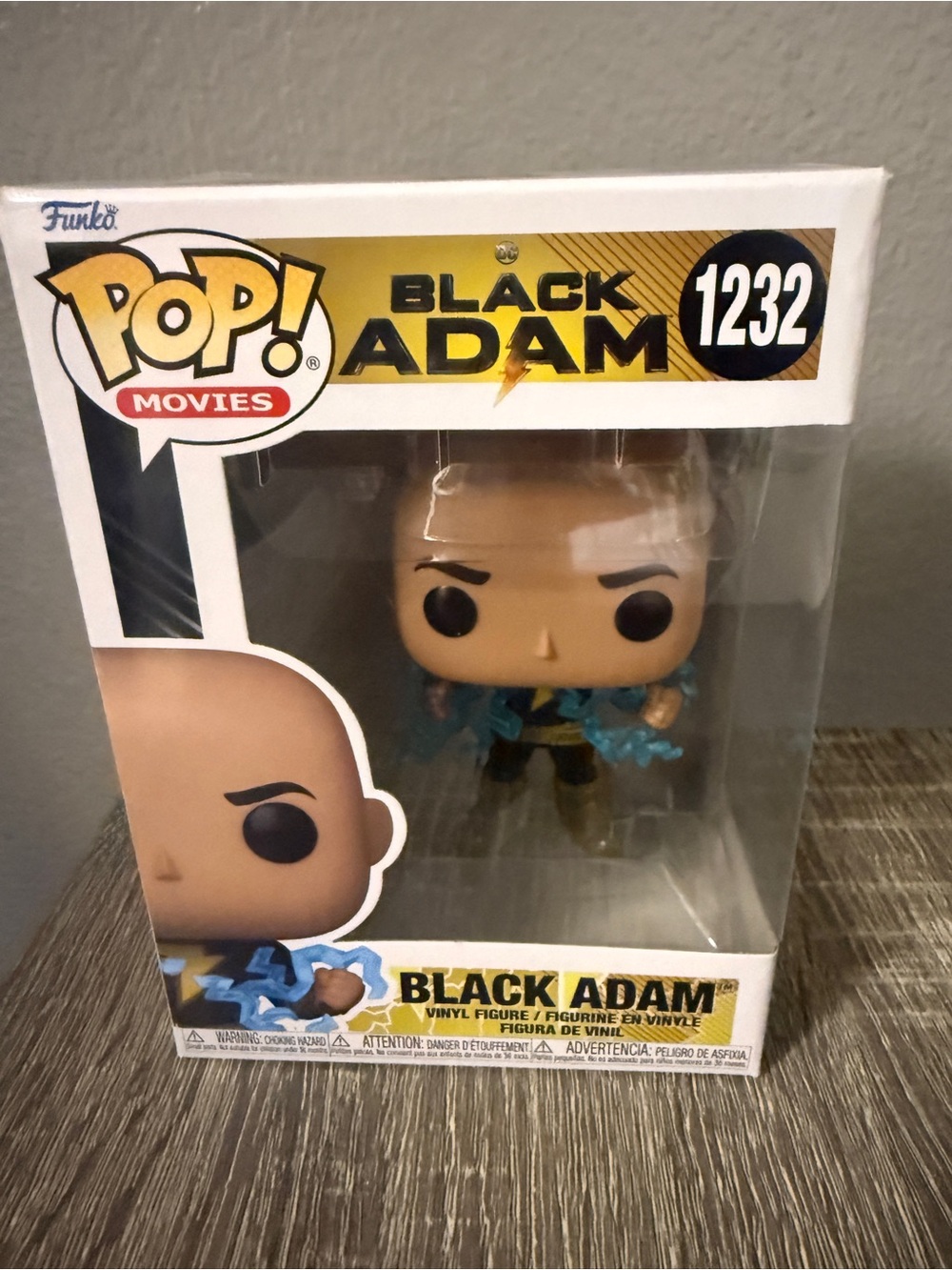 Funko Pop! Movies Black Adam Vinyl Figure - Black, Gold, Blue